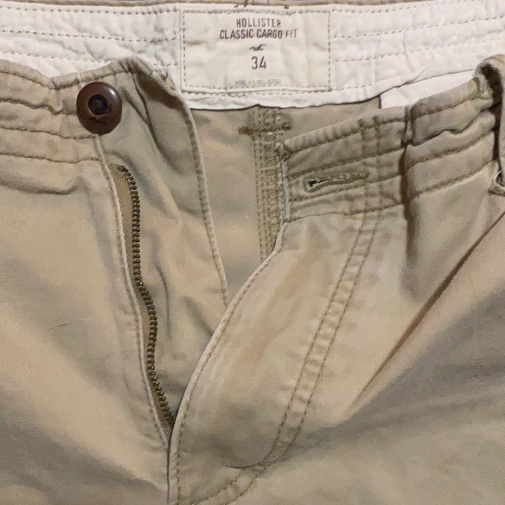 Hollister Khaki Cargo shorts